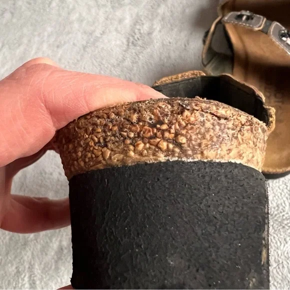 Naot  Michele Rhinestone Jewel Bejeweled Strappy Cork Comfort Sandal Silver Gray - Picture 7 of 15